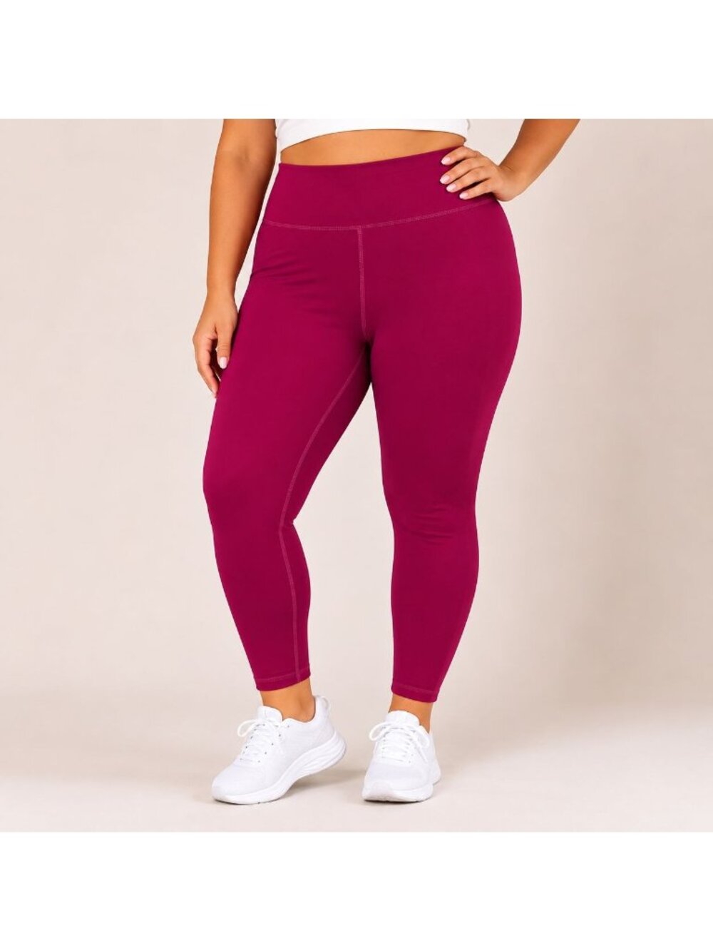 Lululemon Fast & Free Crop Leggings Size 14 Pink Athletic Yoga Athleisure Gym